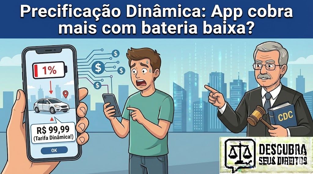 Precificação Dinâmica (Surge Pricing): o app pode cobrar mais caro se sua bateria estiver acabando?