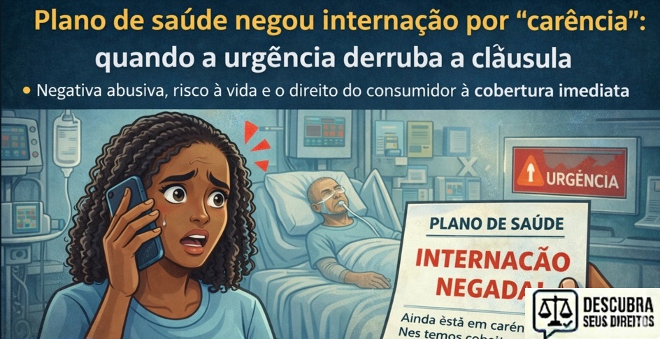Plano de saúde negou internação por “carência”: quando a urgência derruba a cláusula