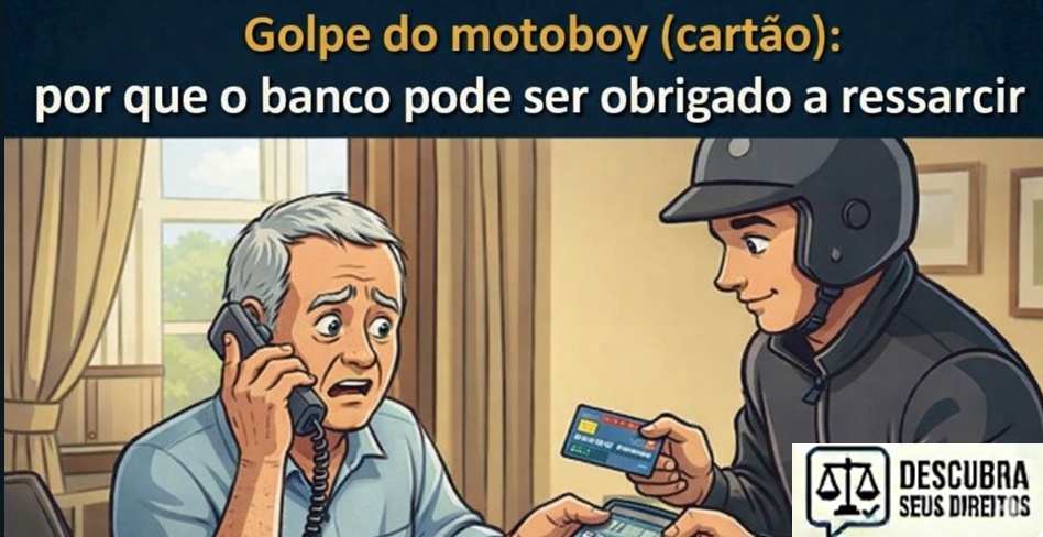 Golpe do motoboy (cartão): por que o banco pode ser obrigado a ressarcir