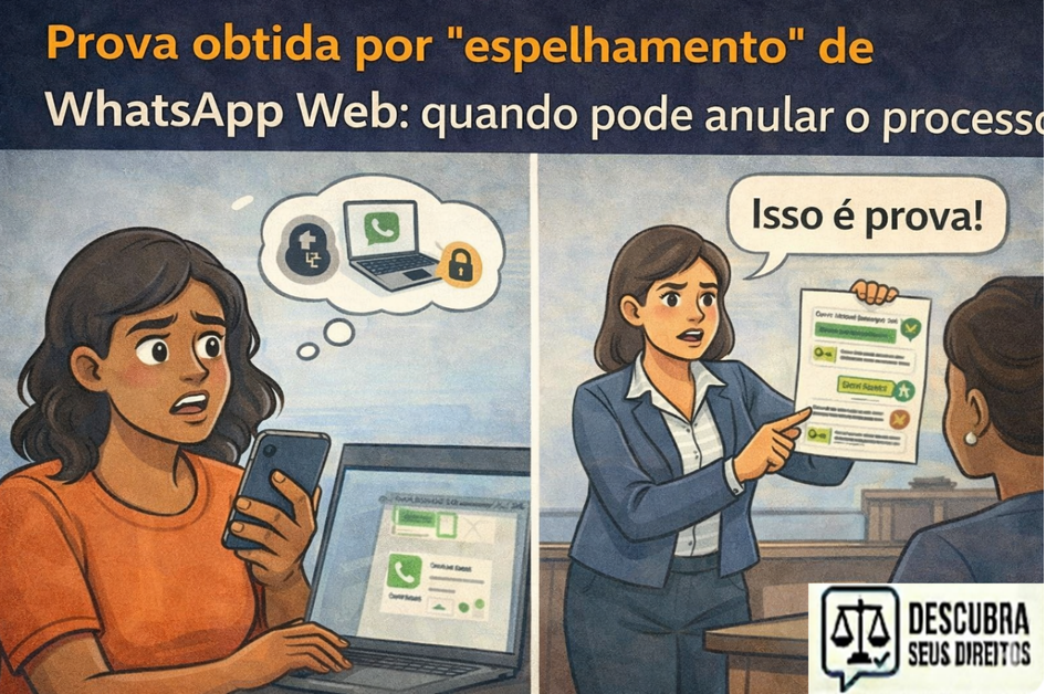 Prova obtida por “espelhamento” de WhatsApp Web: quando pode anular o processo
