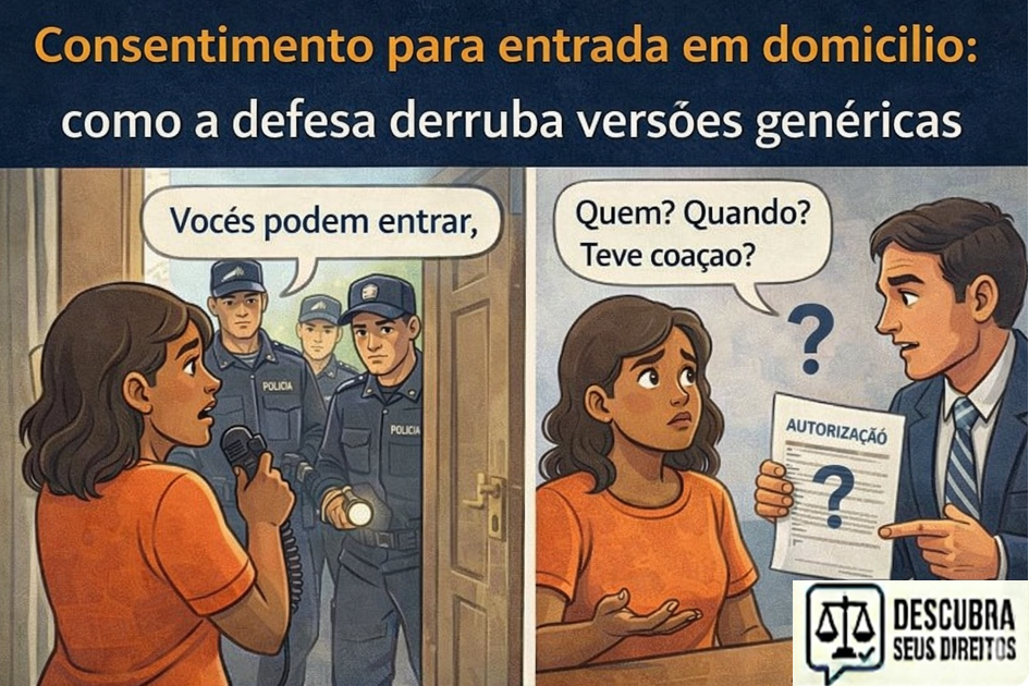Consentimento para entrada em domicílio: como a defesa derruba versões genéricas