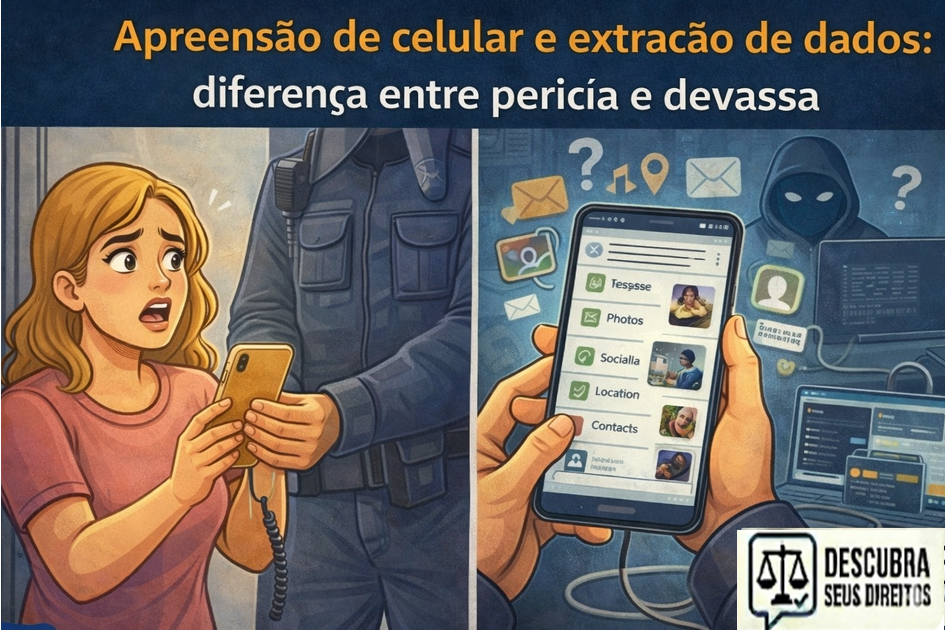 Apreensão de celular e extração de dados: diferença entre perícia e devassa