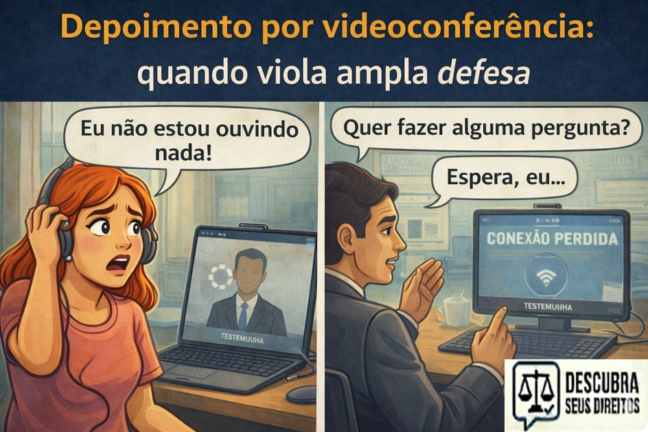 Depoimento por videoconferência: quando viola ampla defesa