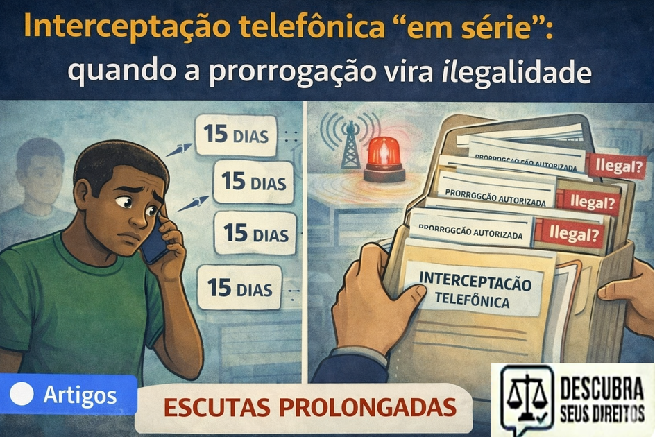 Interceptação telefônica “em série”: quando a prorrogação vira ilegalidade
