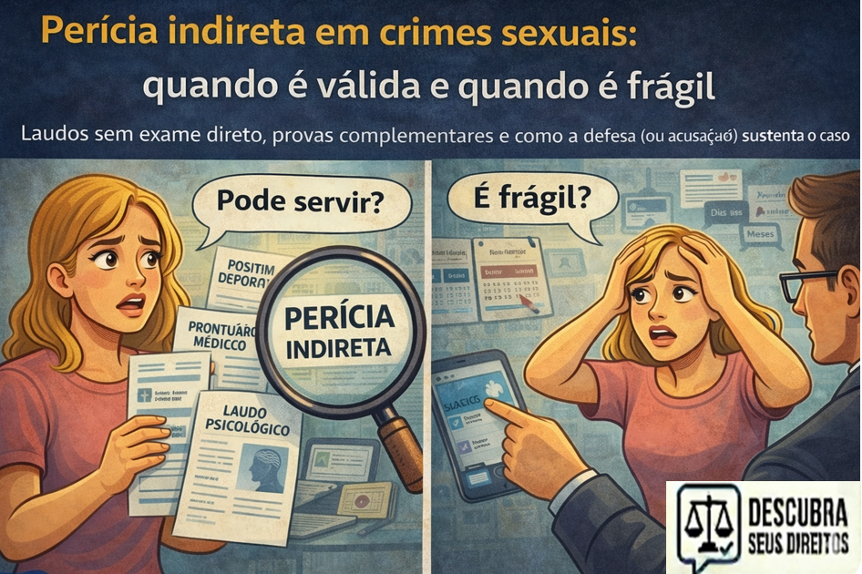Perícia indireta em crimes sexuais: quando é válida e quando é frágil