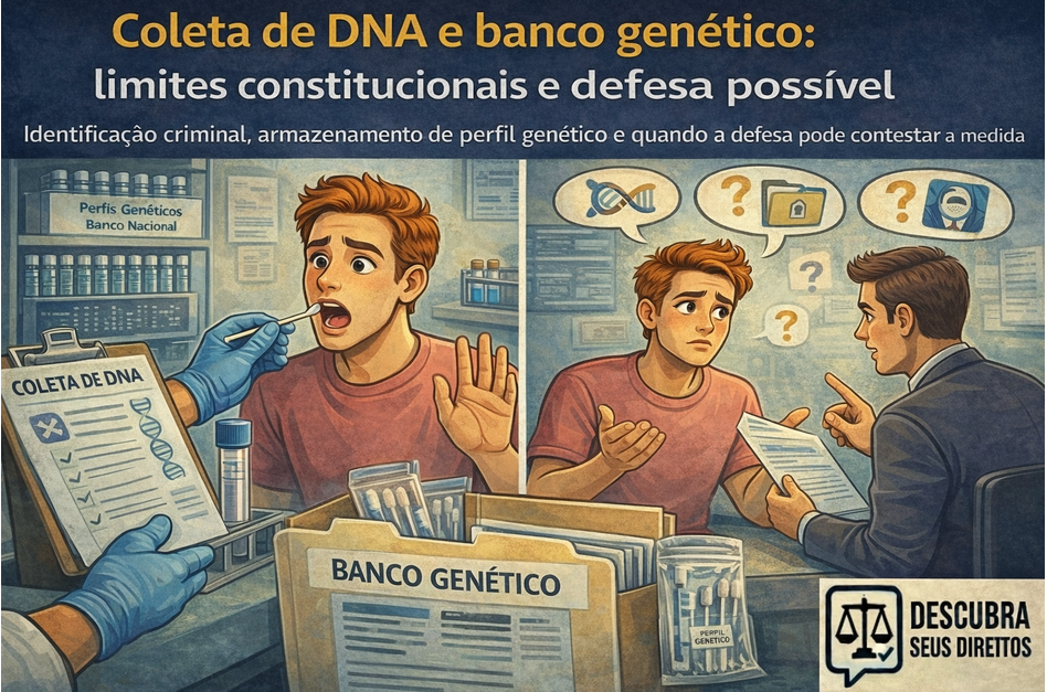 Coleta de DNA e banco genético: limites constitucionais e defesa possível