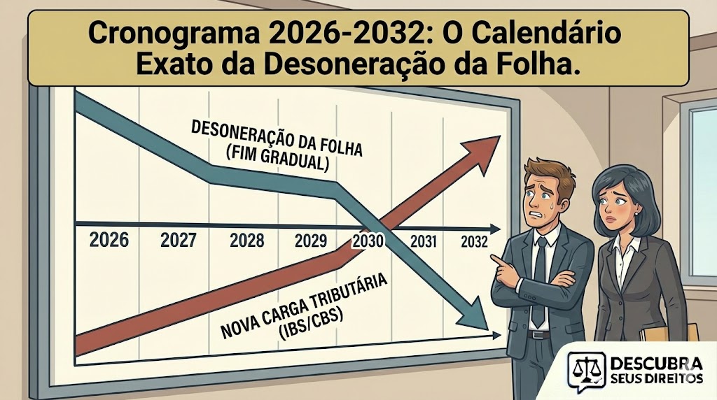 Cronograma 2026–2032: o calendário da desoneração da folha e a entrada gradual do novo sistema