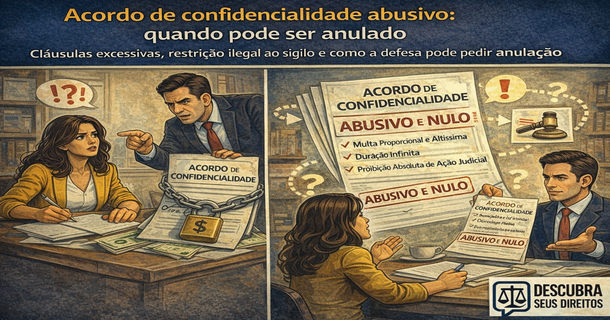 Acordo de confidencialidade abusivo: quando pode ser anulado