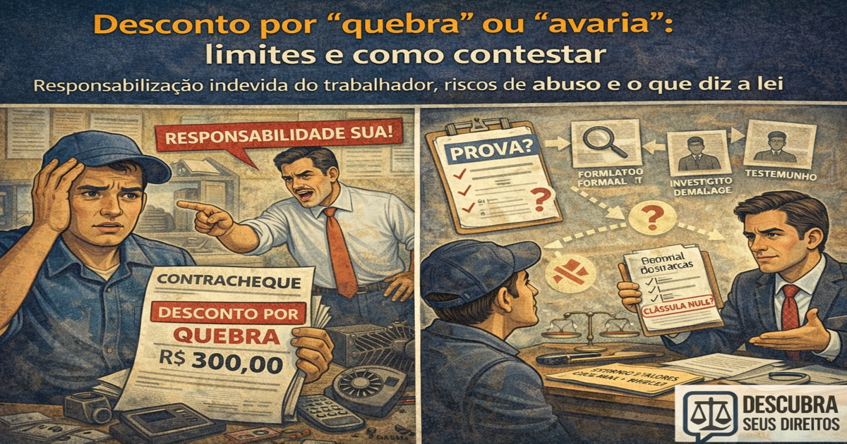 Desconto por “quebra” ou “avaria”: limites e como contestar