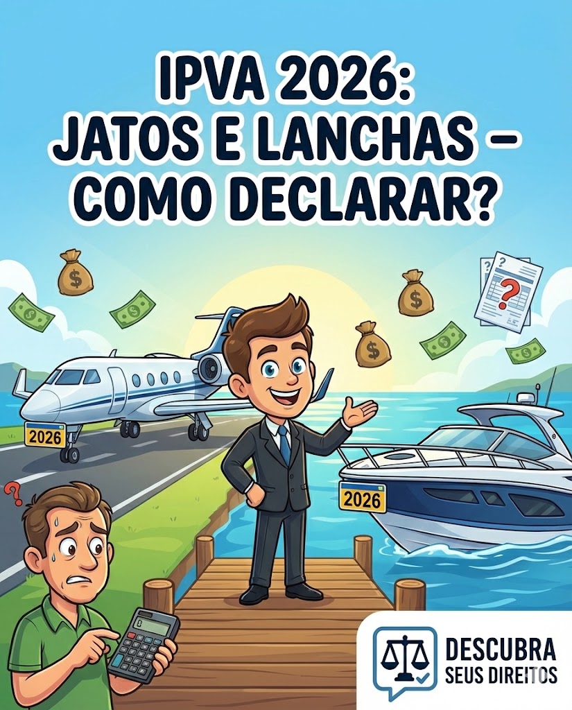IPVA de jatos e lanchas em 2026: como declarar a posse e calcular o imposto