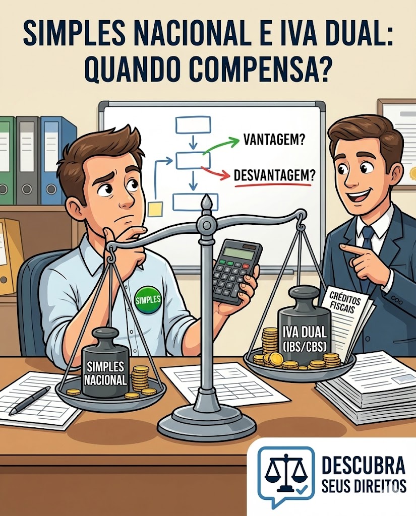 Simples Nacional e o IVA Dual: quando compensa recolher IBS/CBS “por fora”