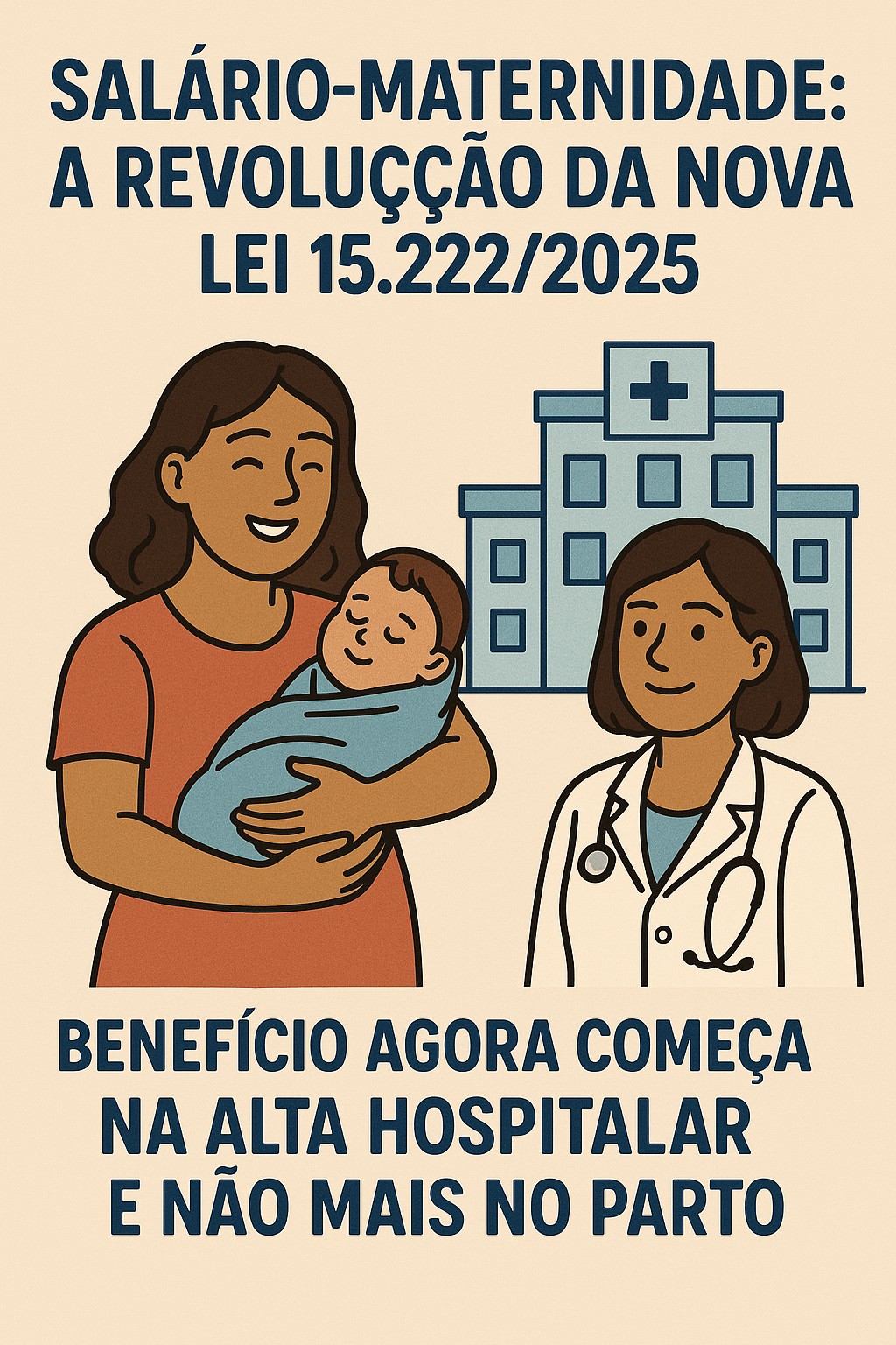 Salário-Maternidade: A Revolução da Nova Lei 15.222/2025 – Benefício Agora Começa na Alta Hospitalar e Não mais no Parto
