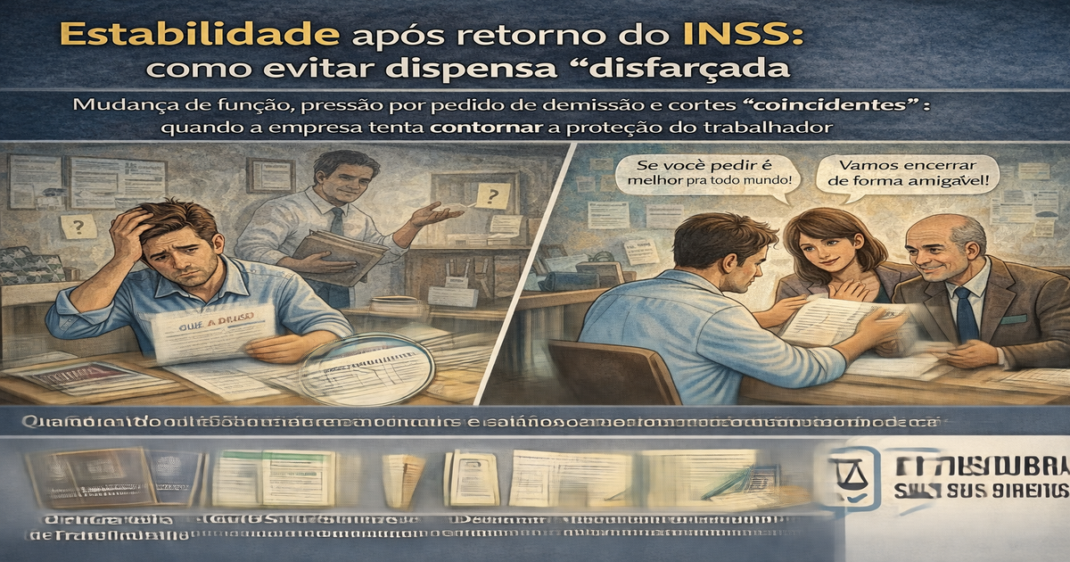 Estabilidade após retorno do INSS: como evitar dispensa “disfarçada”