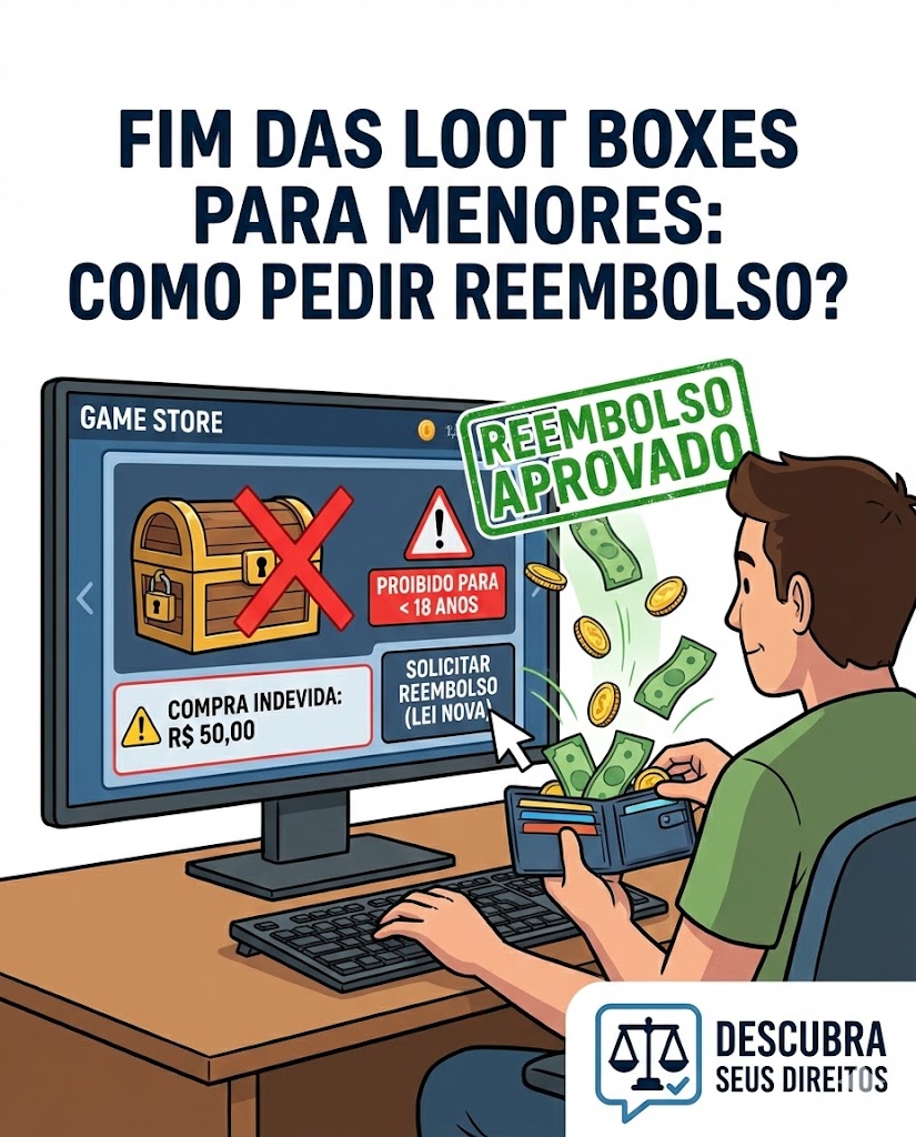 Fim das Loot Boxes para Menores: como pedir reembolso de gastos em jogos