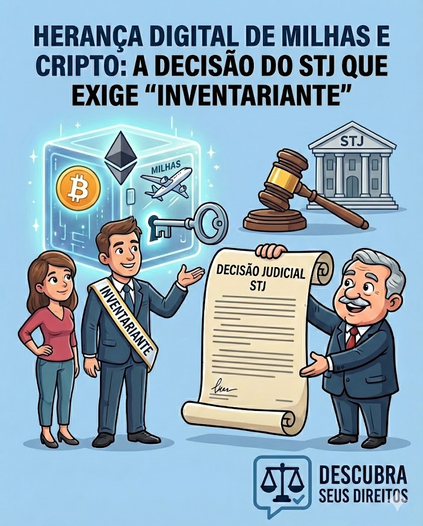 Herança digital de milhas e cripto: a decisão do STJ que exige “inventariante” para acesso e transferência