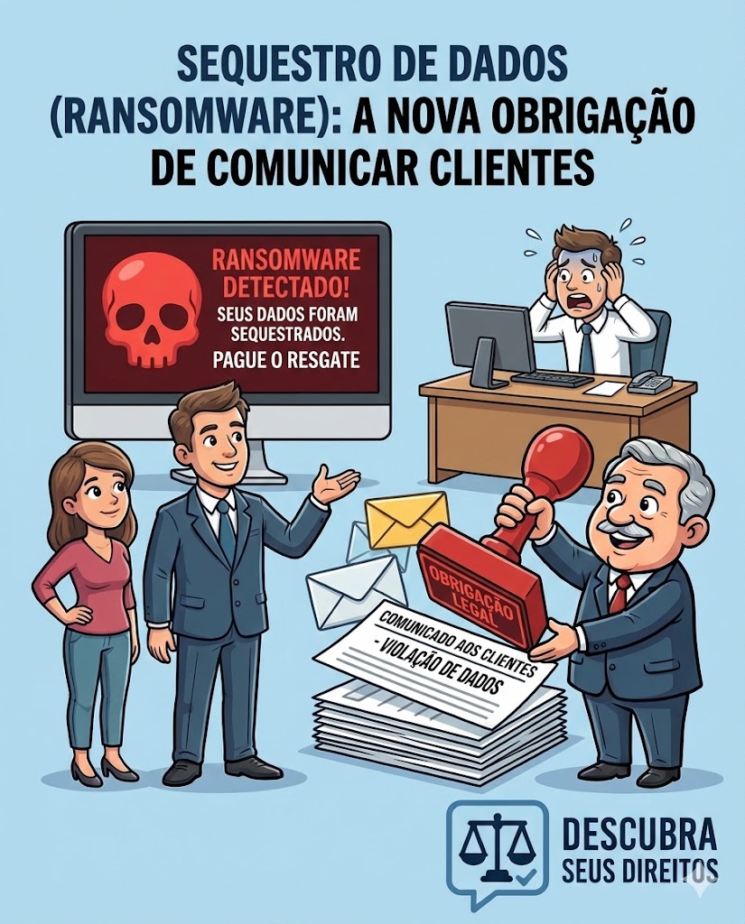Sequestro de dados (ransomware): a nova obrigação de comunicar clientes em caso de ataque