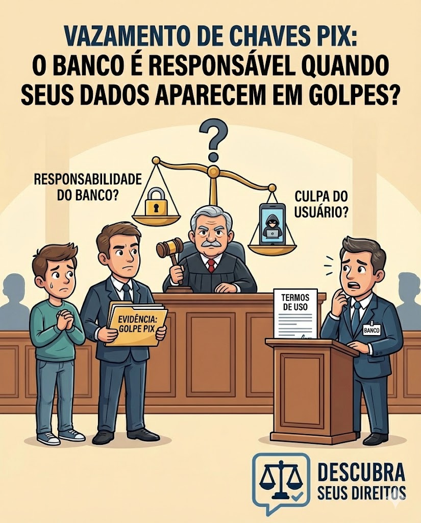 Vazamento de chaves Pix: o banco é responsável quando seus dados aparecem em golpes?