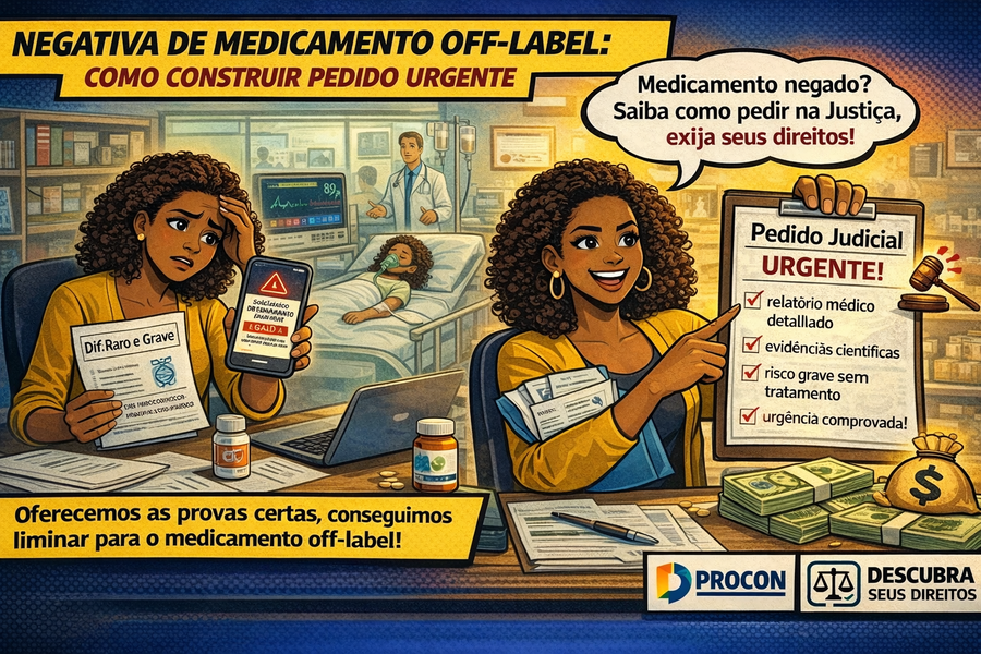 Negativa de medicamento off-label: como construir pedido urgente