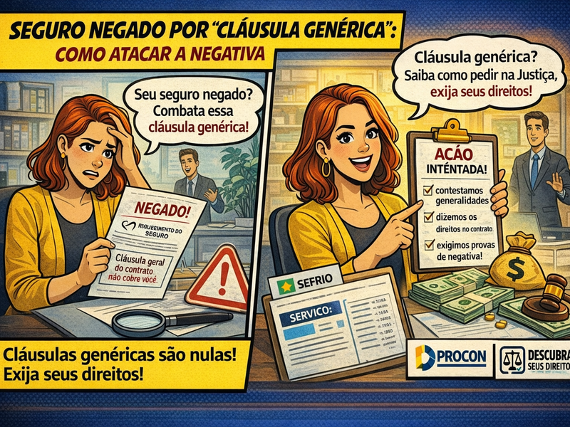 Seguro negado por “cláusula genérica”: como atacar a negativa
