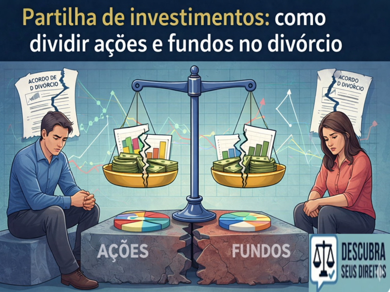 Partilha de investimentos: como dividir ações e fundos no divórcio