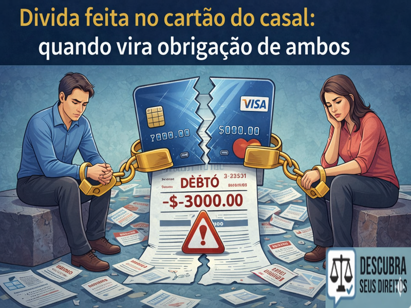 Dívida feita no cartão do casal: quando vira obrigação de ambos