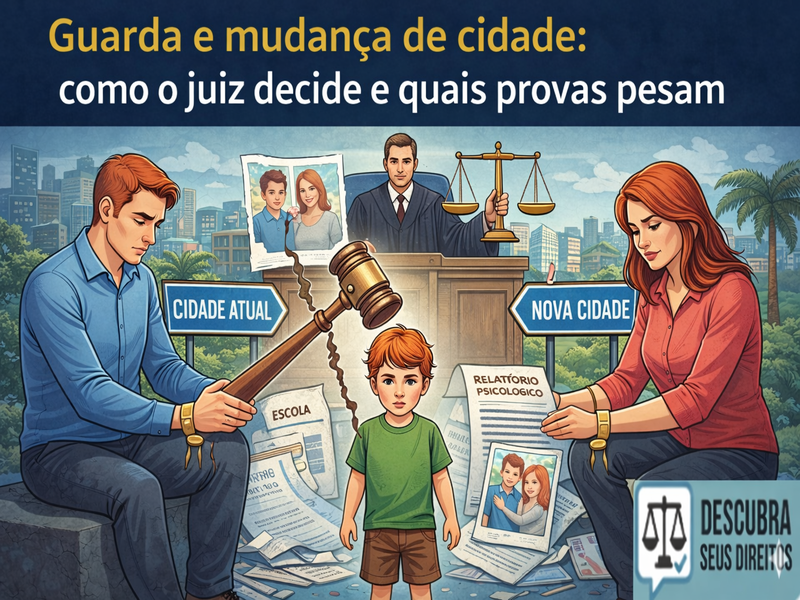 Guarda e mudança de cidade: como o juiz decide e quais provas pesam
