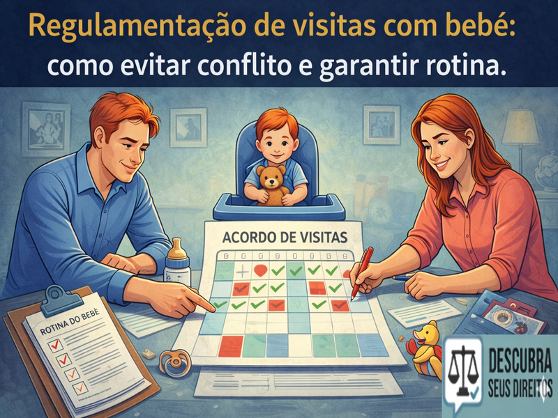 Regulamentação de visitas com bebê: como evitar conflito e garantir rotina