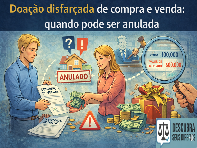 Doação disfarçada de compra e venda: quando pode ser anulada