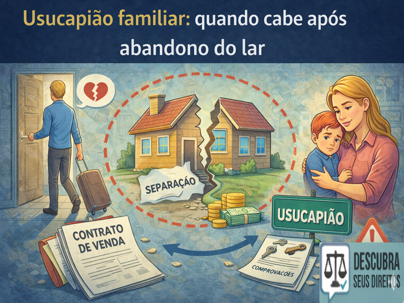 Usucapião familiar: quando cabe após abandono do lar