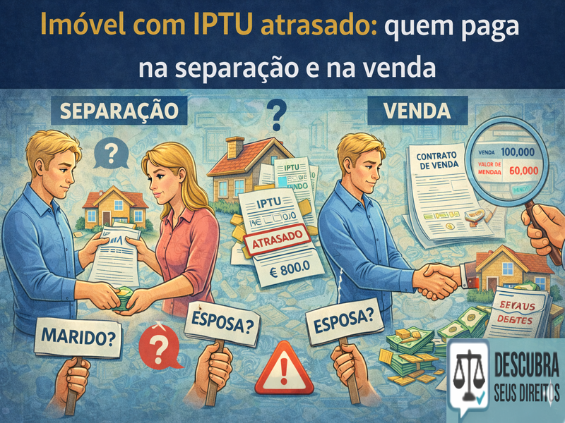 Imóvel com IPTU atrasado: quem paga na separação e na venda
