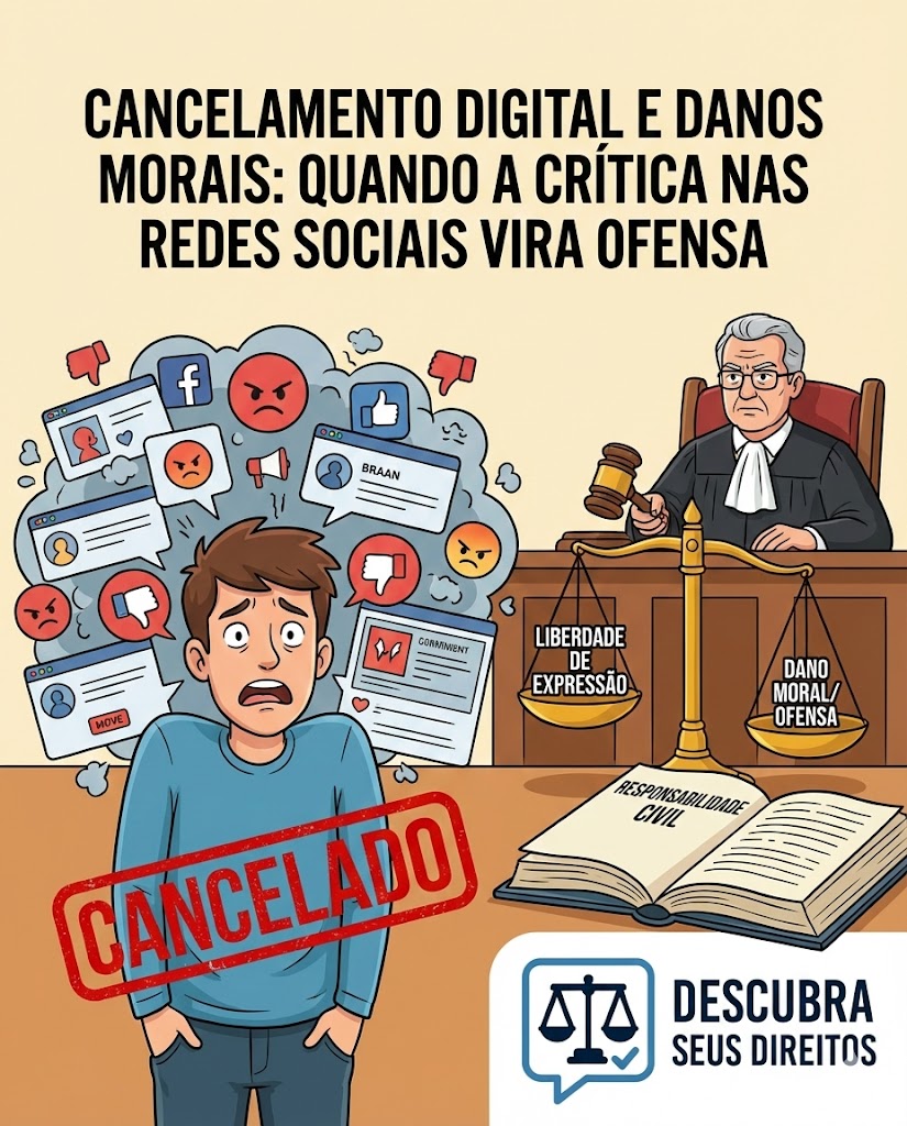 Cancelamento Digital e Danos Morais: quando a crítica nas redes sociais cruza a linha
