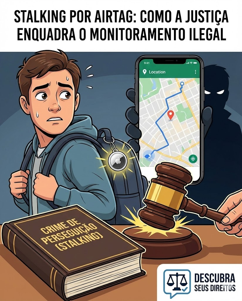 Stalking por AirTag: como a Justiça enquadra o monitoramento ilegal de pessoas