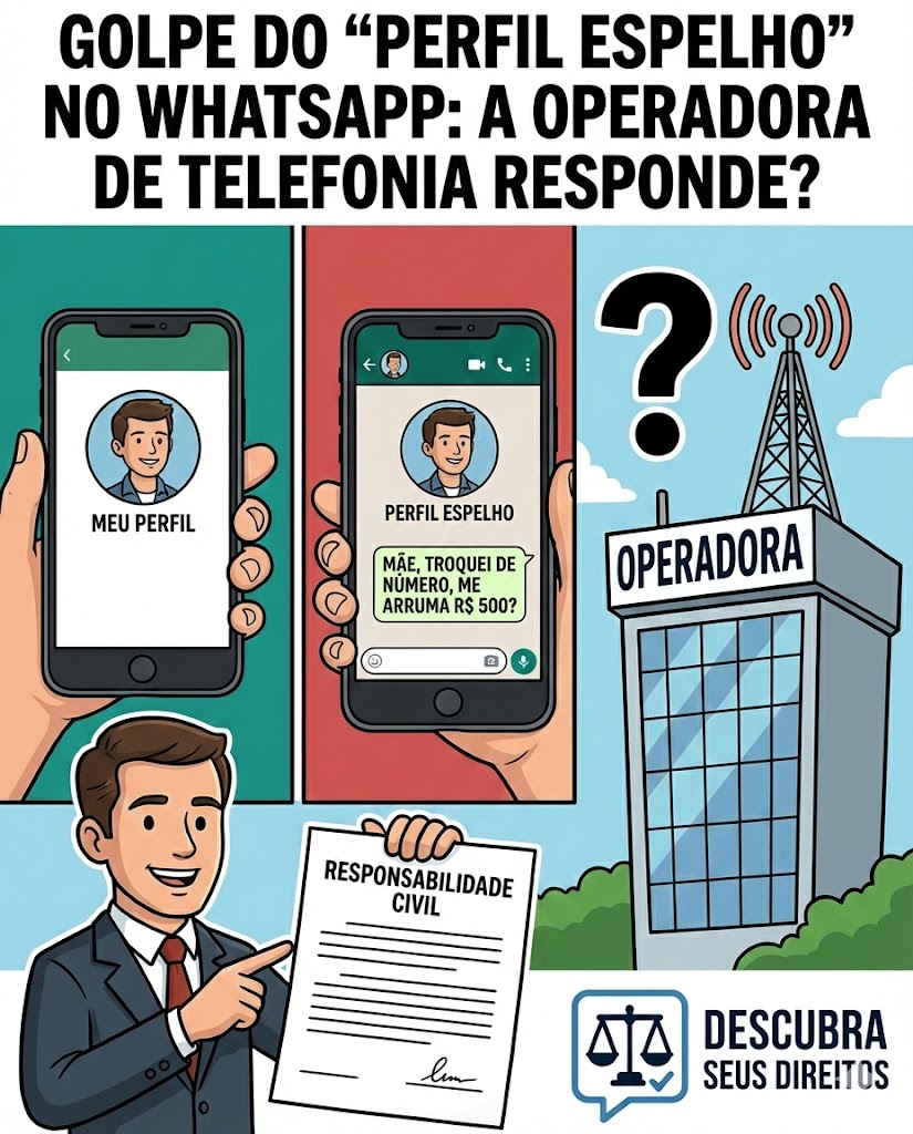 Golpe do “Perfil Espelho” no WhatsApp: a operadora de telefonia responde pela fraude?