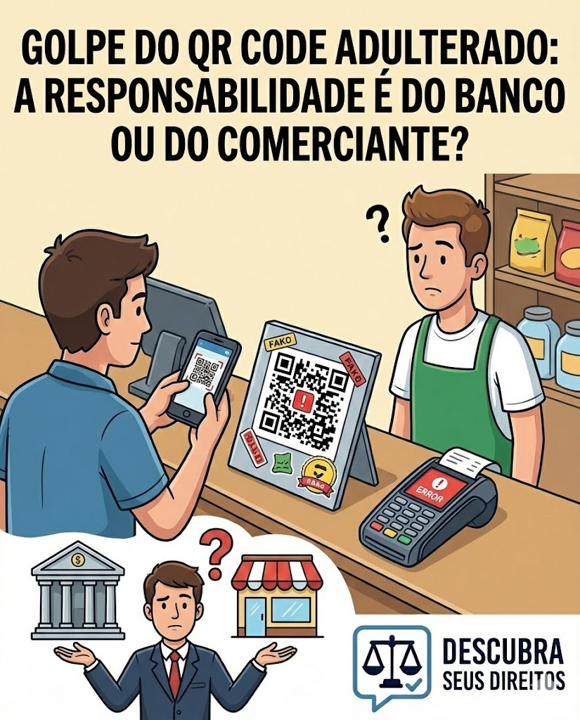 Golpe do QR Code Adulterado: a responsabilidade é do banco ou do comerciante?
