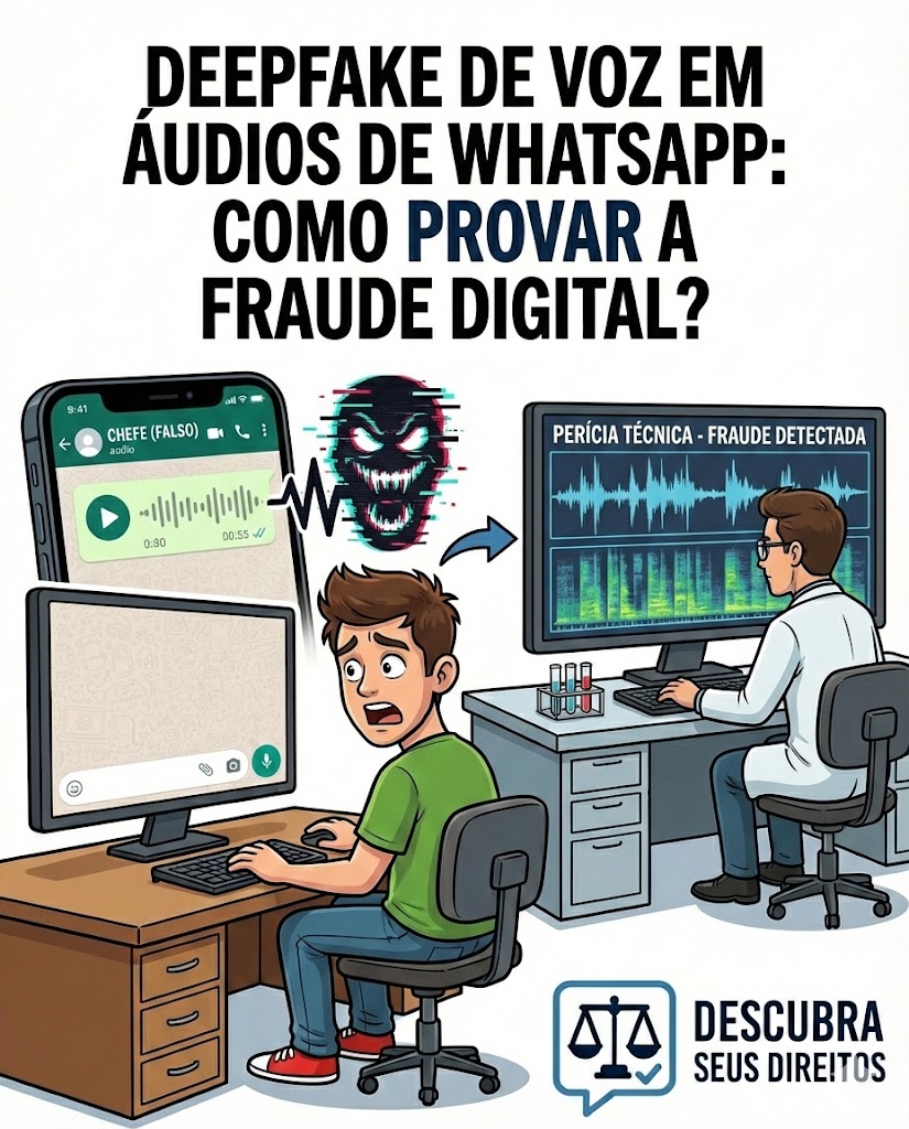 Deepfake de voz no WhatsApp: como pedir perícia técnica para provar fraude