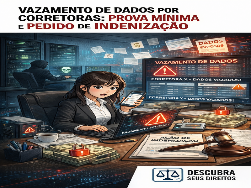 Vazamento de dados por corretoras: prova mínima e pedido de indenização