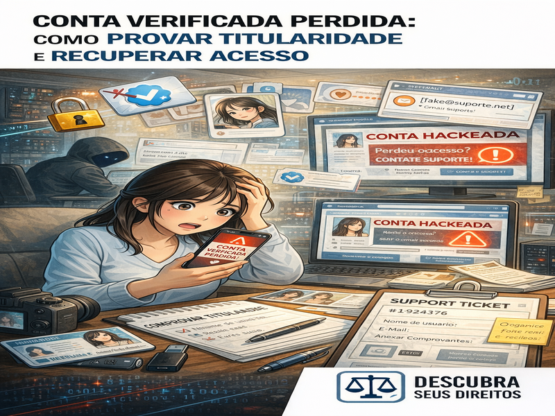 Conta verificada perdida: como provar titularidade e recuperar acesso