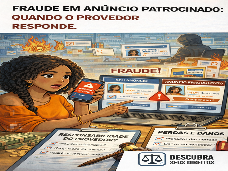 Fraude em anúncio patrocinado: quando o provedor responde