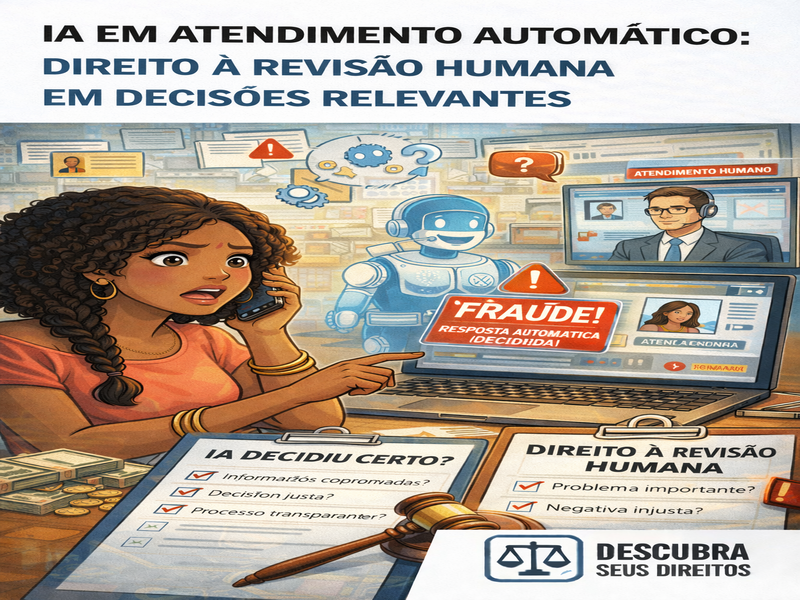 - IA em atendimento automático: direito à revisão humana em decisões relevantes