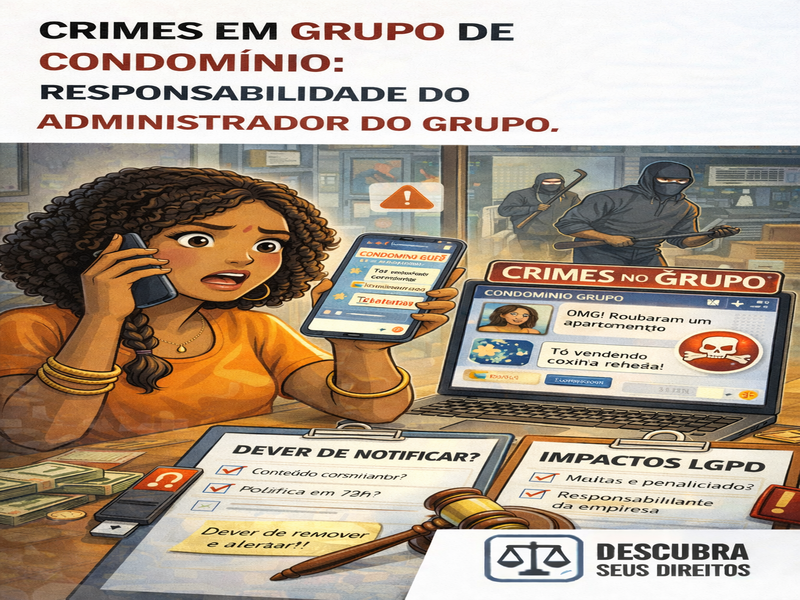 Crimes em grupo de condomínio: responsabilidade do administrador do grupo