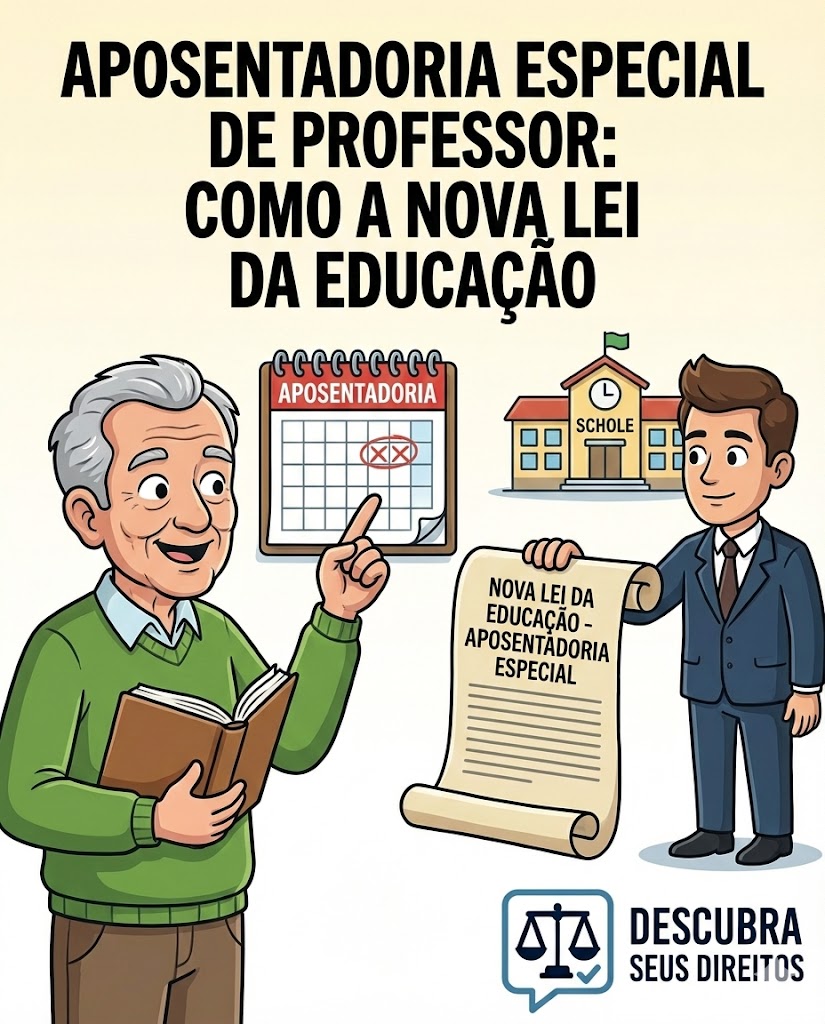 Aposentadoria Especial de Professor: como a nova lei da educação infantil pode afetar o benefício em 2026