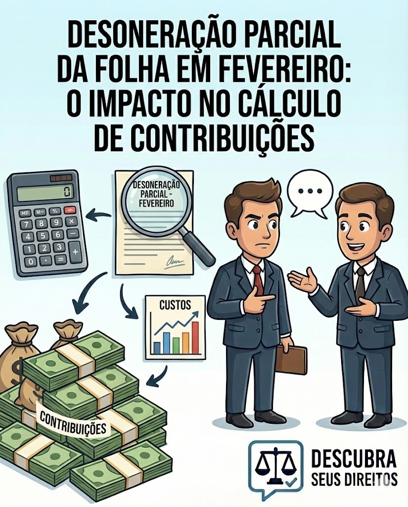 Desoneração Parcial da Folha em Fevereiro: qual o impacto no cálculo de contribuições em 2026