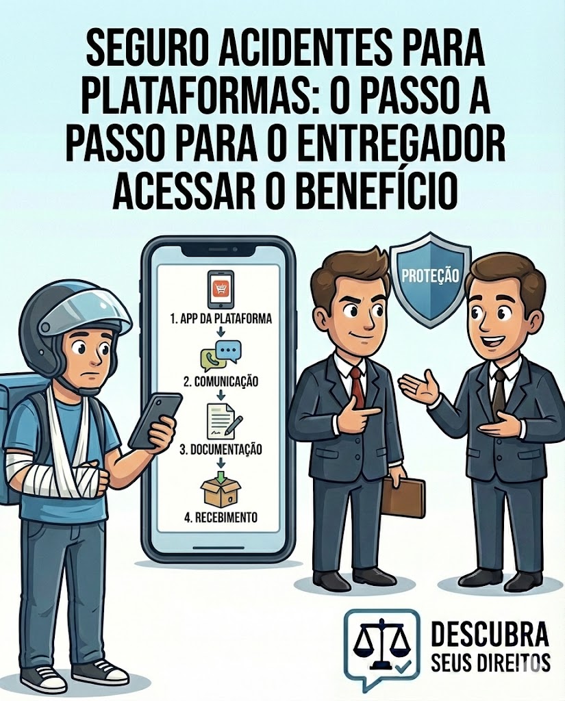 Seguro de Acidentes para Plataformas: o passo a passo para o entregador acessar o benefício em 2026