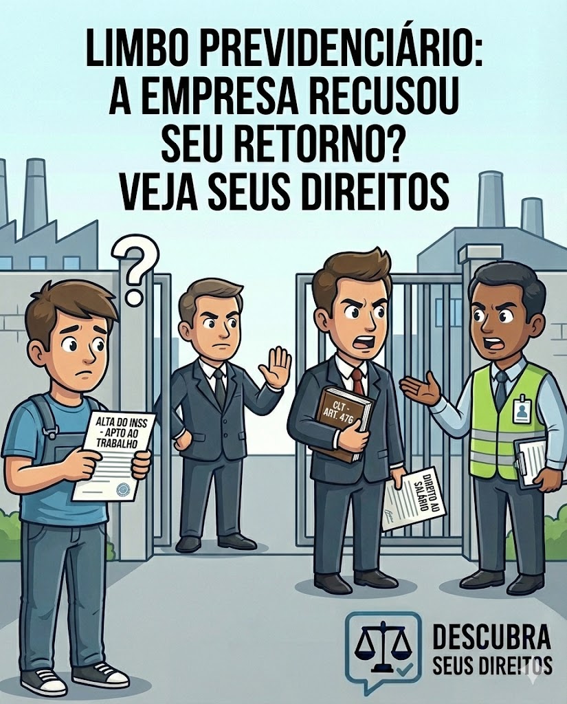 Limbo Previdenciário: a empresa recusou seu retorno após a alta do INSS? Veja seus direitos em 2026