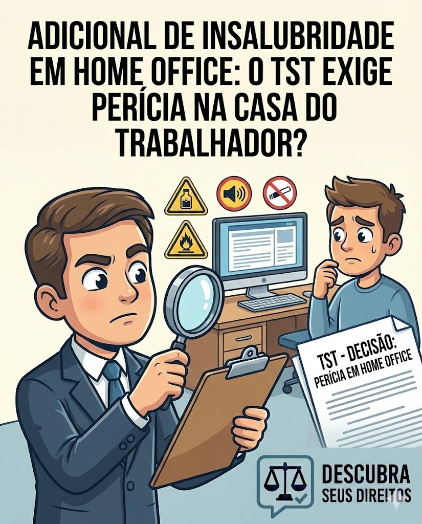 Adicional de insalubridade em home office: o TST exige perícia na casa do empregado em 2026?