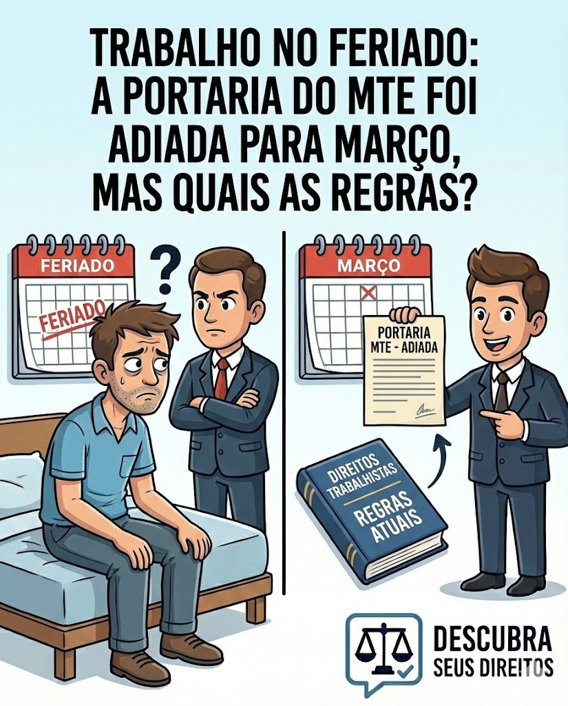 Trabalho no Feriado: a Portaria do MTE foi adiada para março — mas quais as regras valem agora?