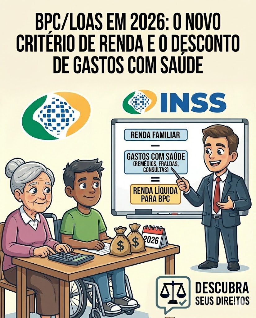 BPC/LOAS em 2026: o novo critério de renda e o desconto de gastos com saúde e cuidados