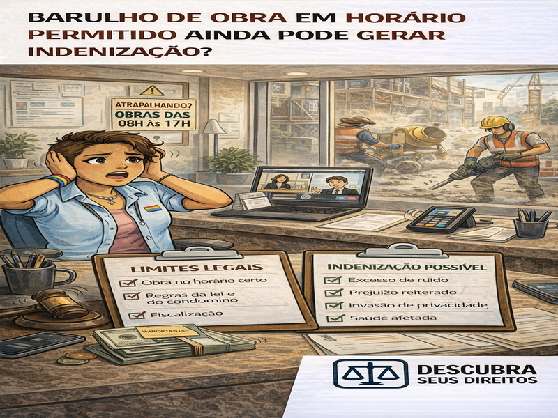 Barulho de obra em horário permitido ainda pode gerar indenização?
