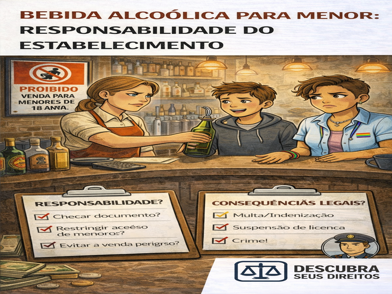 Bebida alcoólica para menor: responsabilidade do estabelecimento