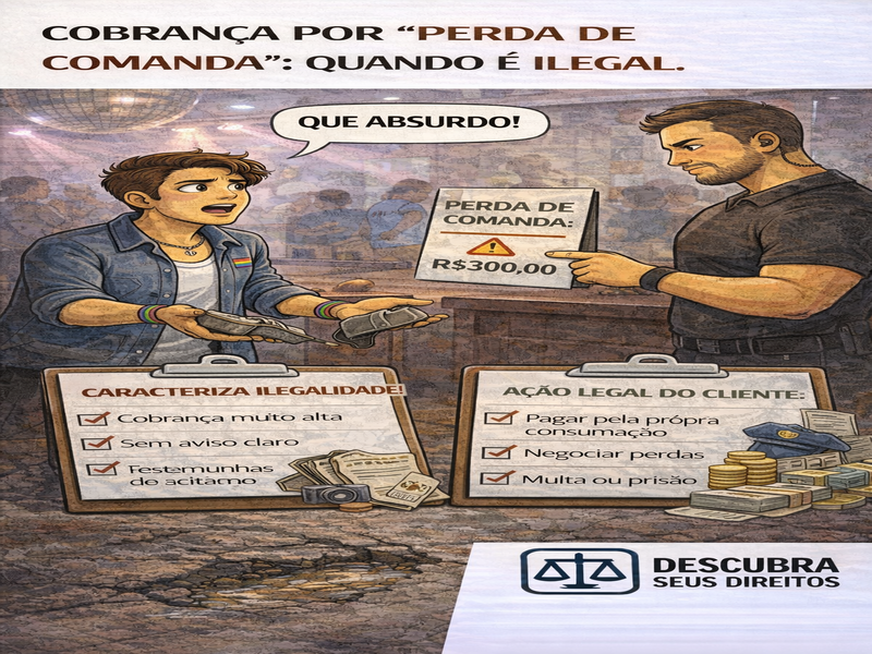 Cobrança por “perda de comanda”: quando é ilegal